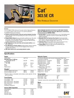 cat301 5|303.5 spec sheet.